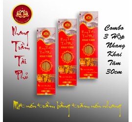 Combo 3 Hộp Nhang Khai Tâm 30 Cm