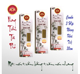 Combo 3 Hộp Nhang Khai Tuệ 30 Cm