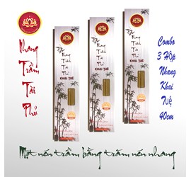 Combo 3 Hộp Nhang Khai Tuệ 40 Cm