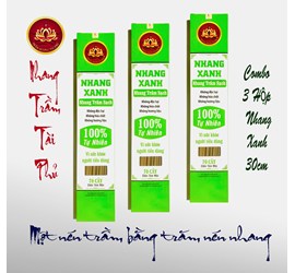 Combo 3 Hộp Nhang Xanh 30 Cm
