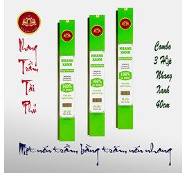 Combo 3 Hộp Nhang Xanh 40 Cm