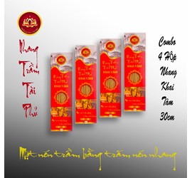 Combo 4 Hộp Nhang Khai Tâm 30 Cm