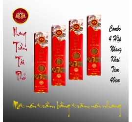 Combo 4 Hộp Nhang Khai Tâm 40 Cm