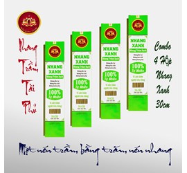 Combo 4 Hộp Nhang Xanh 30 Cm