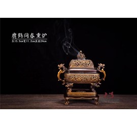 Lư Trầm Đồng Thương hiệu: Trần Xảo Sanh【陈巧生】 Tên Lư: Lộc Hạc Đồng Xuân Huân Lô