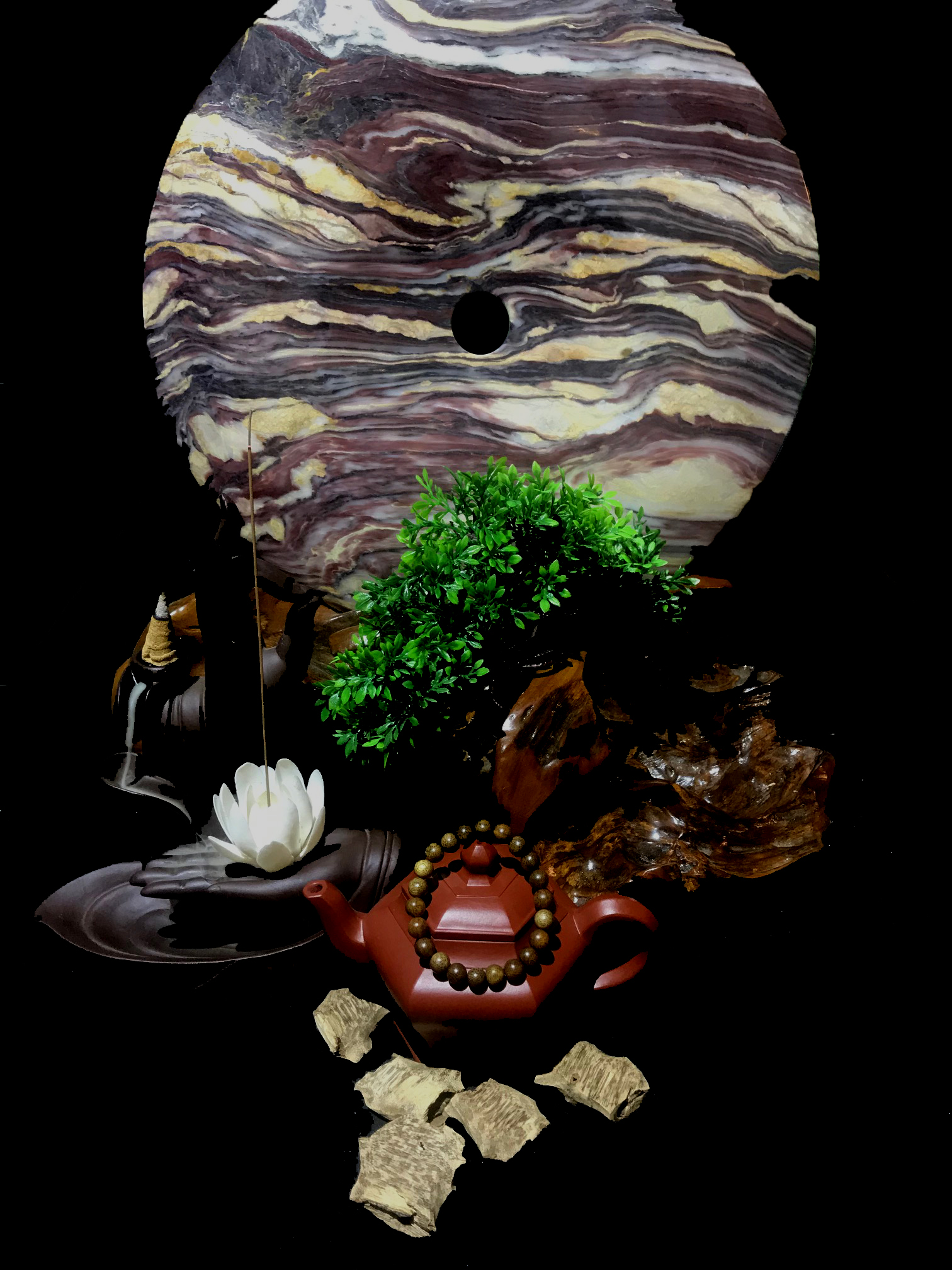 Vòng Tay Trầm Hương Tròn 8 li